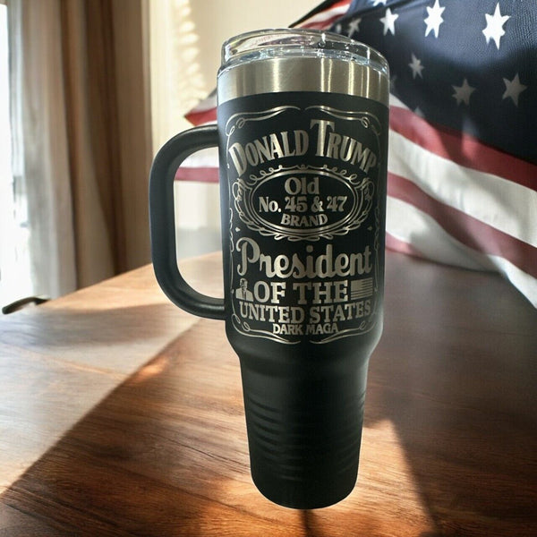 Trump Tumbler 40oz President of the United States 45-47 Hot/Cold Tumbler | Gifts