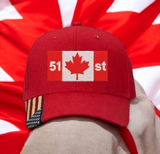 Make Canada Great Again Hat 51st state Trump 2024 AM350 Mesh Back Embroidered