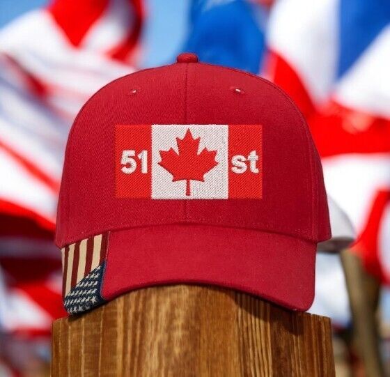 Make Canada Great Again Hat 51st state Trump 2024 AM350 Mesh Back Embroidered