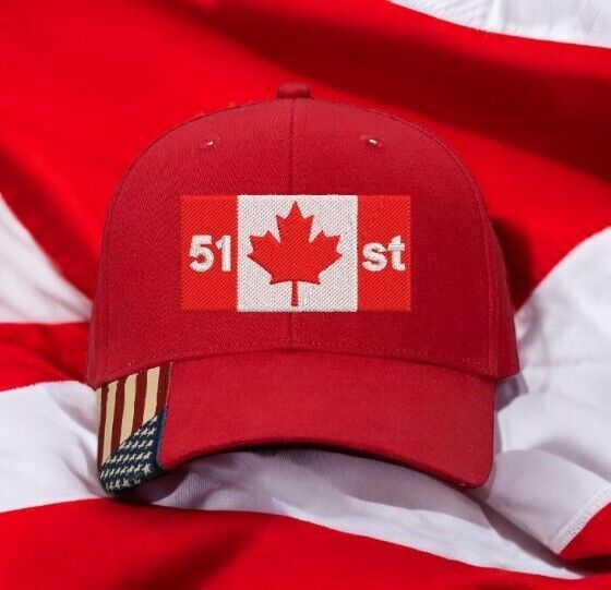 Make Canada Great Again Hat 51st state Trump 2024 AM350 Mesh Back Embroidered