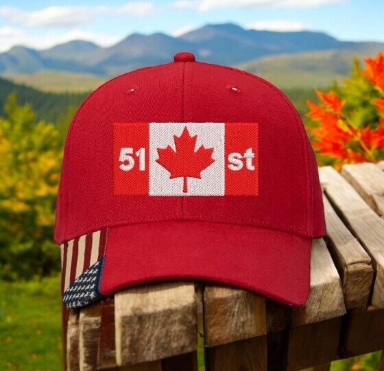 Make Canada Great Again Hat 51st state Trump 2024 AM350 Mesh Back Embroidered