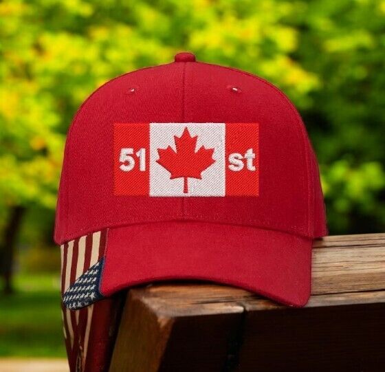 Make Canada Great Again Hat 51st state Trump 2024 AM350 Mesh Back Embroidered