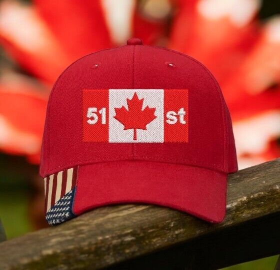 Make Canada Great Again Hat 51st state Trump 2024 AM350 Mesh Back Embroidered