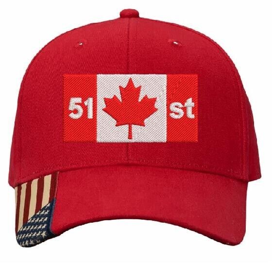 Make Canada Great Again Hat 51st state Trump 2024 AM350 Mesh Back Embroidered