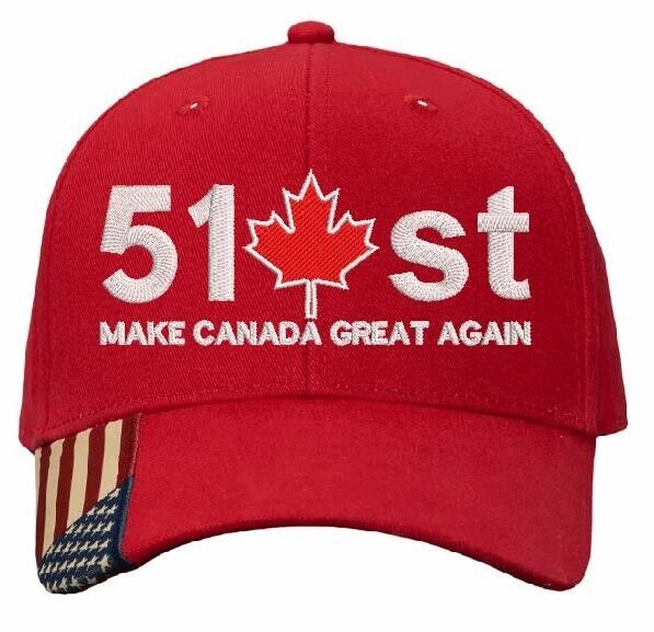 Make Canada Great Again Hat 51st Leaf Trump 2024 AM350 Mesh Back Embroidered hat