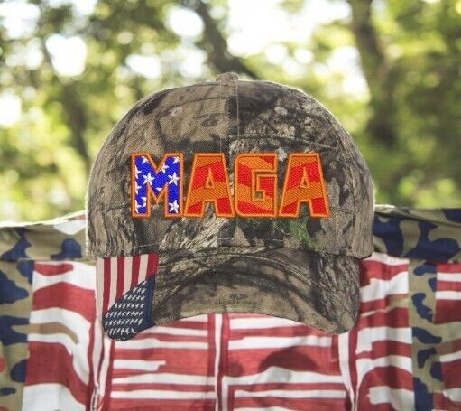 Trump Hat Make America Great Again MAGA Camo Mossy Oak Adjustable Trump Hat