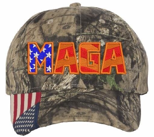 Trump Hat Make America Great Again MAGA Camo Mossy Oak Adjustable Trump Hat