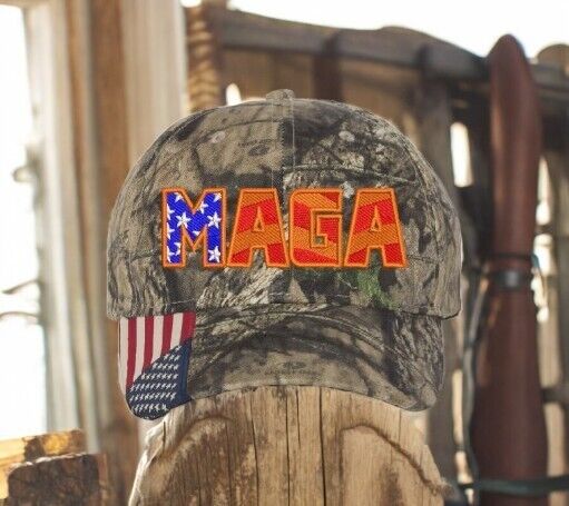 Trump Hat Make America Great Again MAGA Camo Mossy Oak Adjustable Trump Hat