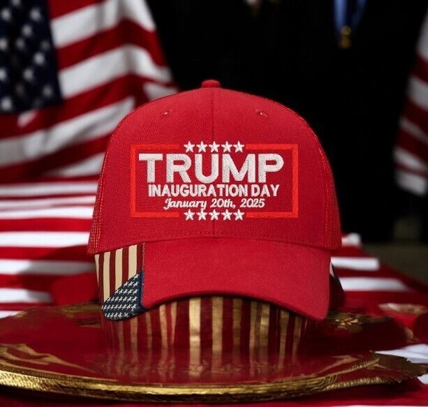 TRUMP 2025 Presidential Inauguration Hat AM350S Mesh Back hat with Flag Brim