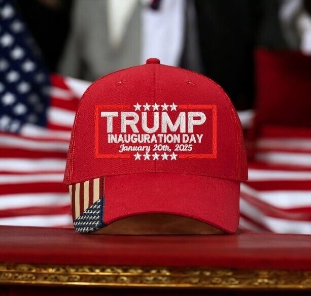 TRUMP 2025 Presidential Inauguration Hat AM350S Mesh Back hat with Flag Brim