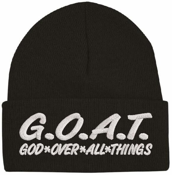 Jesus Christ Winter Beanie Hat GOAT Greatest of All Time Embroidered Beanie Hat