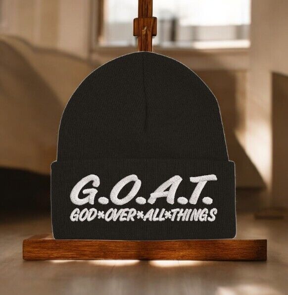 Jesus Christ Winter Beanie Hat GOAT Greatest of All Time Embroidered Beanie Hat