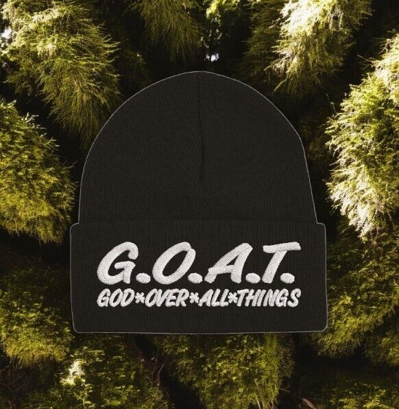 Jesus Christ Winter Beanie Hat GOAT Greatest of All Time Embroidered Beanie Hat