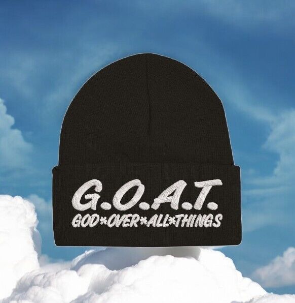 Jesus Christ Winter Beanie Hat GOAT Greatest of All Time Embroidered Beanie Hat