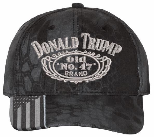 Trump Hat Old No. 47 Embroidered Flex Fit Hat Trump 45 47 MAGA TYPHOON Hat MAGA