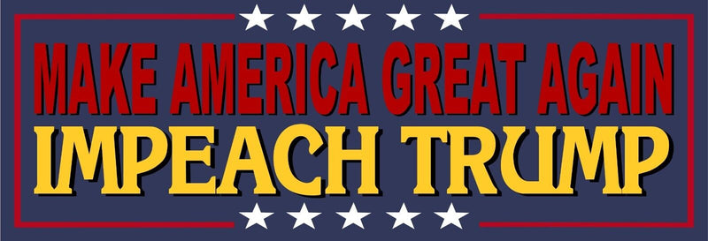 ANTI TRUMP Bumper Sticker or Magnet PAIR "IMPEACH TRUMP" Set of Decals/Magnet