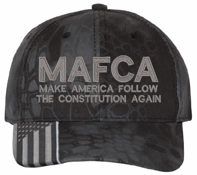 Trump Hat Make America Follow the Constitution Again MAFCA Typhoon Gray hat