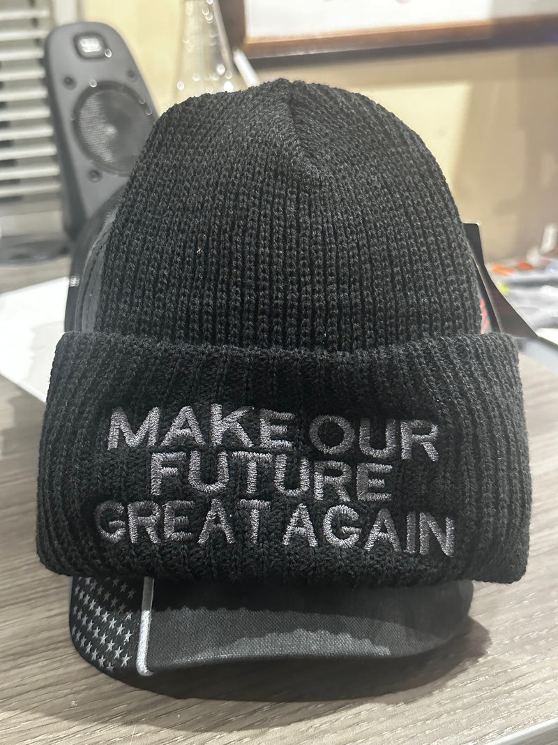 Trump 2024 MAGA Style YOUTH/KIDS Winter Hat Make Our Future Great Again