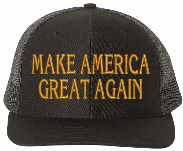 Trump 2024 Hat - Make America Great Gold Embroidery Adjustable Rich 112 Hat