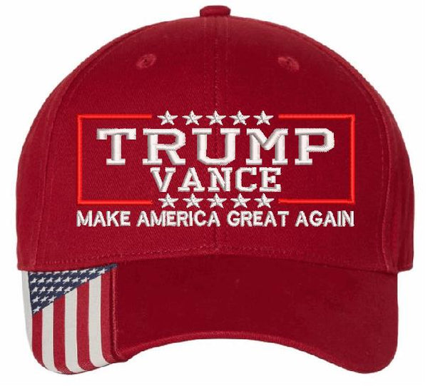 Trump Vance Hat 2024 Embroidered Hat AM350 Adjustable Hat