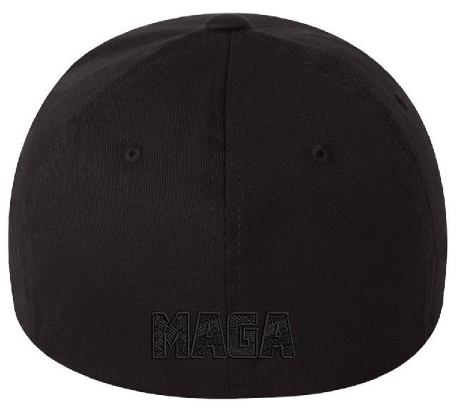 Make America Great TRMP T Dark MAGA Flex Fit Fitted Hat