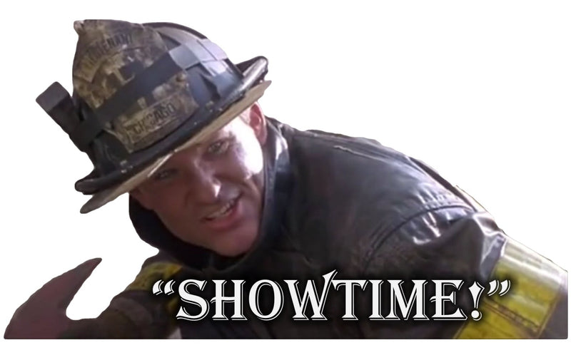 Firefighter Sticker Decal - Showtime Steven Back Draft