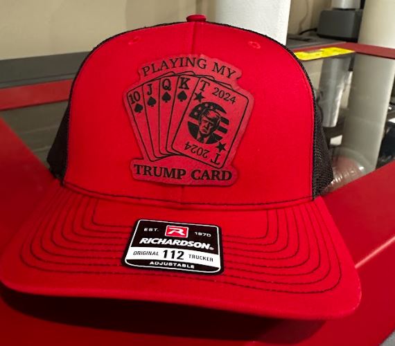 Trump 2024 "Trump Card" Red/Black Richardson 112 Hat