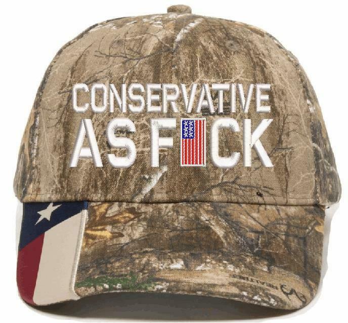 Conservative as Fu*k Embroidered Hat Trump Hat Various Hat Choices