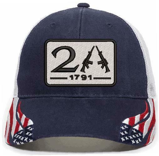 2nd Amendment 1791 AR15 Badge Style Embroidered Hat - Various Hat Options