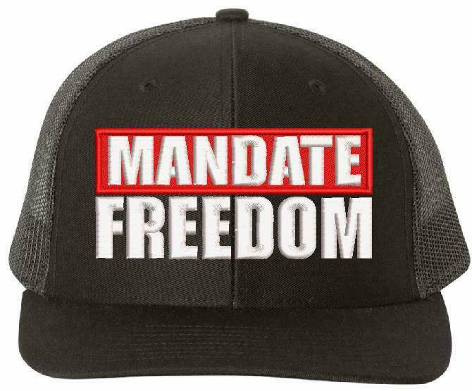 Mandate Freedom Hat - Embroidered USA300 Adjustable Hat and 112 Hat Red White