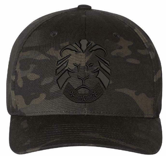 The Patriot Party Lion Flex Fit 6277 Embroidered Hat & WE THE PEOPLE on back