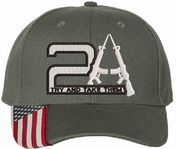 2nd Amendment Hat TRY AND TAKE THEM USA300 Outdoor Adjustable Hat 2nd Amendment