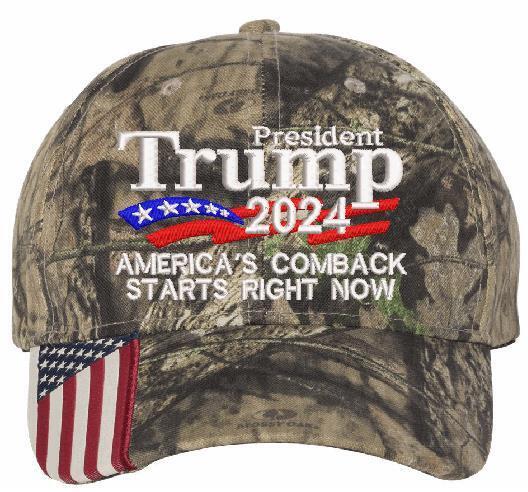 TRUMP 2024 Hat "America's comeback starts right now" Adjustable Embroidered Hat
