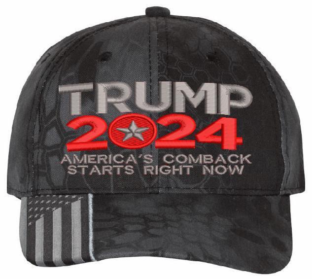 TRUMP 2024 Hat "America's comeback starts right now CIRCLE" Adjustable Trump Hat