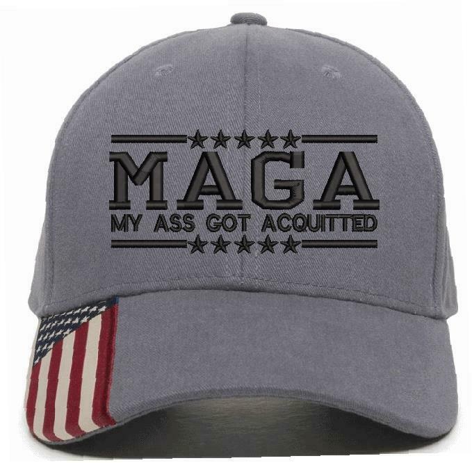 Trump Hat - MAGA My Ass Got Acquitted Embroidered Adjustable Ball Cap TRUMP HAT