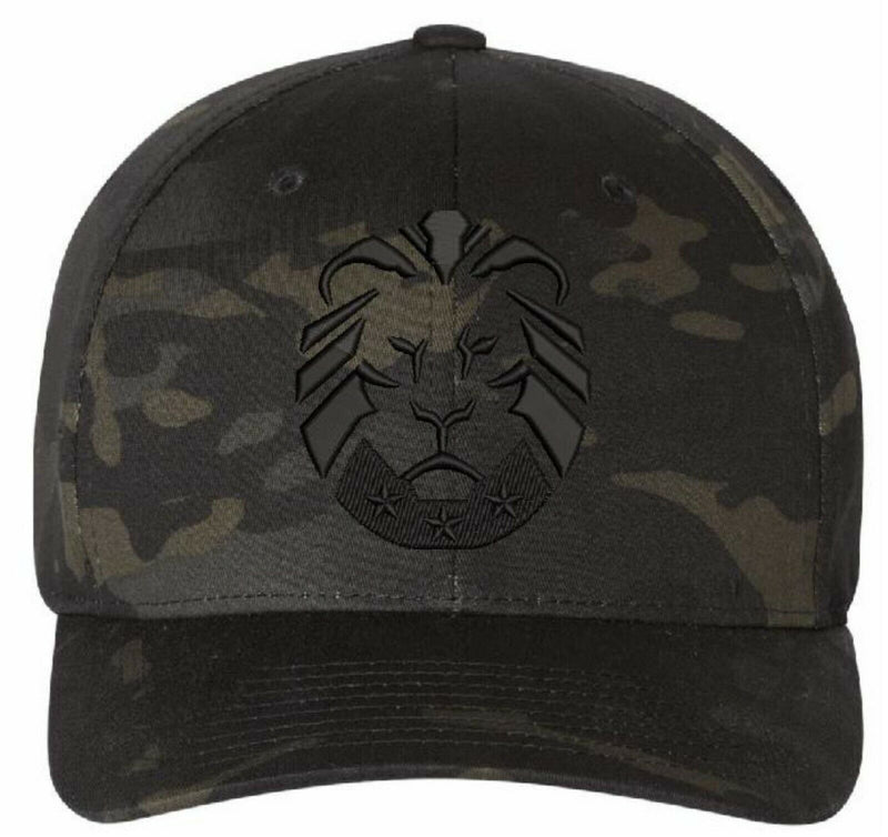 The Patriot Party Lion Flex Fit 6277 Embroidered Low Profile Hat-Various Colors