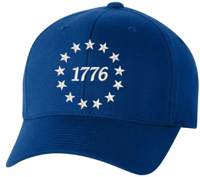 1776 Stars Embroidered FLEX FIT Hat - Declaration of Independence Hat - Various