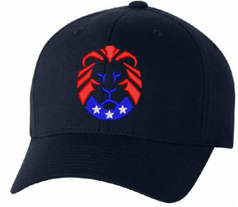 The Patriot Party Lion Flex Fit 6277 Embroidered Low Profile Hat-Various Colors