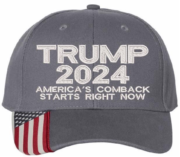 TRUMP 2024 Hat "T2024 America's comeback starts right now Adjustable Trump Hat