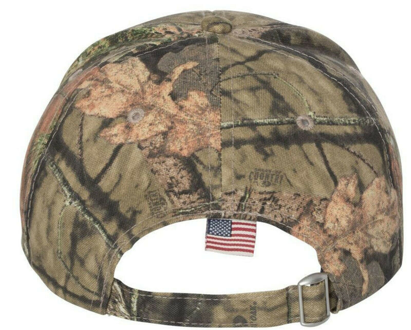 Faith Over Fear Embroidered Kryptek Style Adjustable Hat with USA Flag Brim