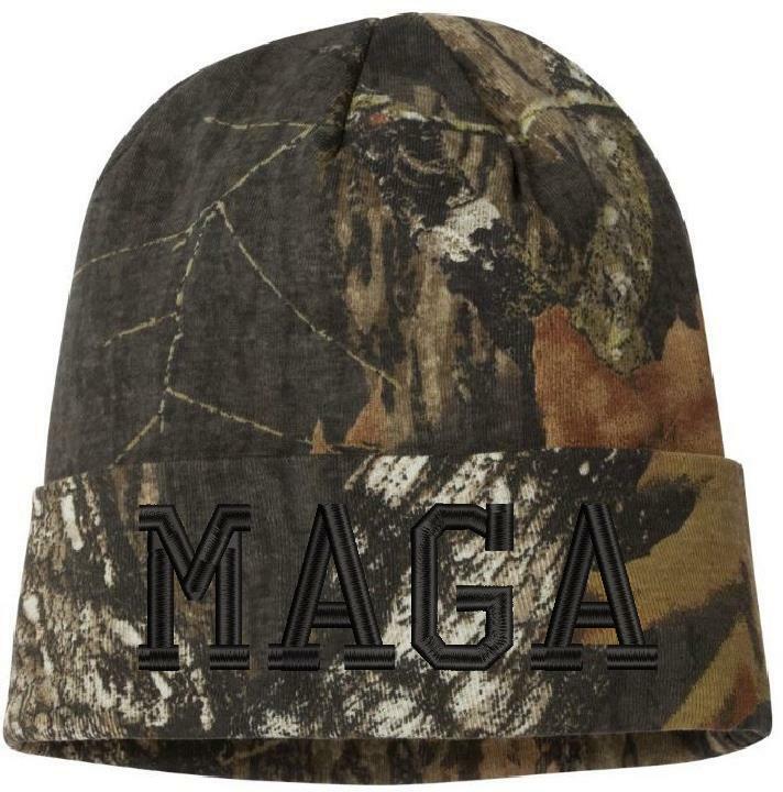 MAGA - Make America Great Again Knit Camo Winter Hat - Various Colors Trump Hat