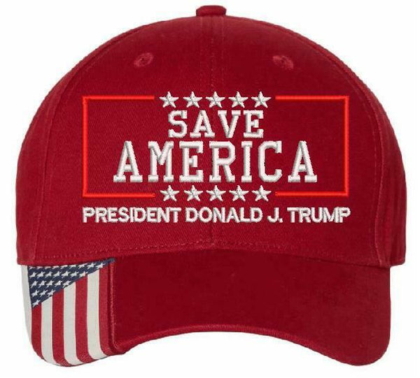 Save America Trump 2024 Donald J Trump Embroidered Hat - Adjustable Hat MAGA