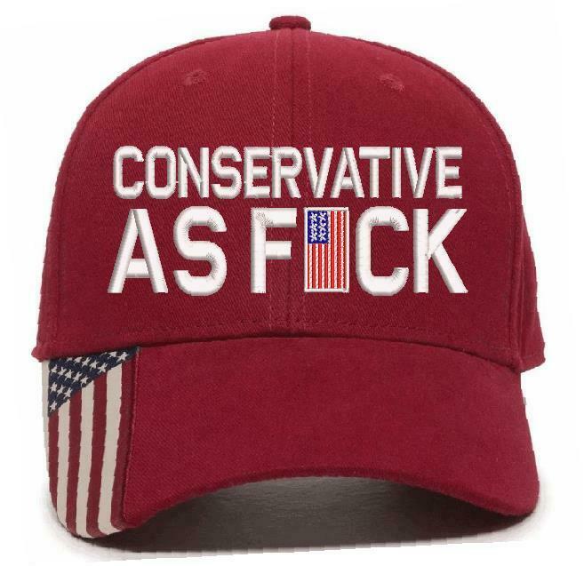 Conservative as Fu*k Embroidered Hat Trump Hat Various Hat Choices