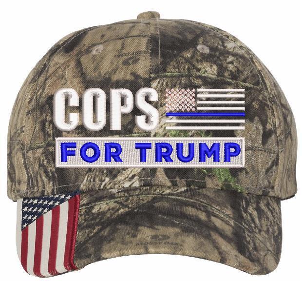 Trump Hat Cops for Trump Embroidered Adjustable Hat USA300 Cops for Trump Hat