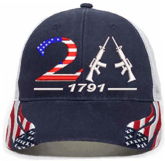 2nd Amendment 1791 AK-47 USA Style 2 Embroidered Hat - Various Hat Options