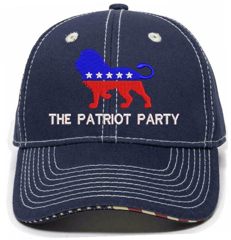 The Patriot Party Hat - Embroidered USA-300 / Mossy Adjustable Hat TRUMP 2024