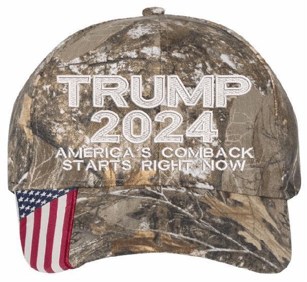 TRUMP 2024 Hat "T2024 America's comeback starts right now Adjustable Trump Hat