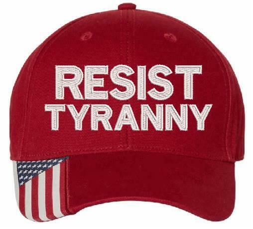 Resist Tyranny Embroidered Hat - USA300 Style Adjustable Hats - Various Colors