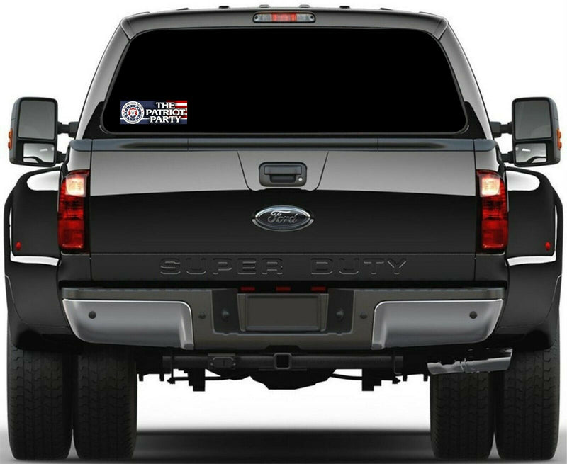 The Patriot Party Trump 2024 Bumper Sticker 8.6" x 3" Patriot Party Donald Trump