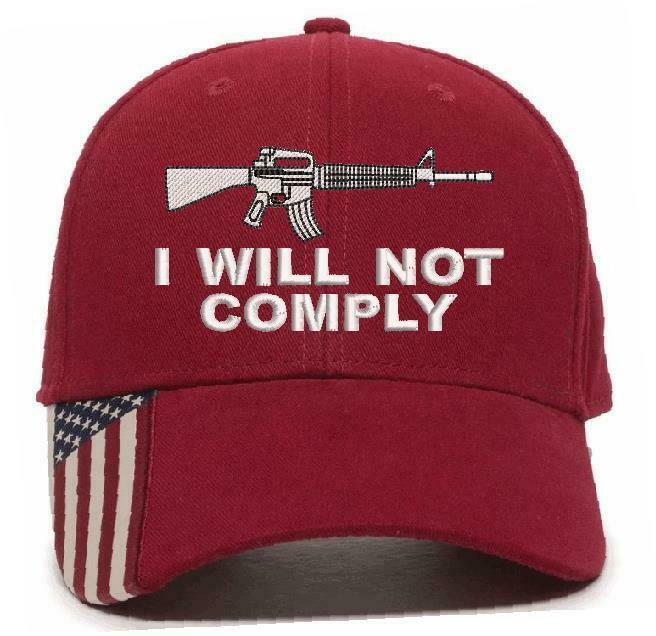 I will not comply 2nd amendment embroidered hat - Adjustable Hat Options - Powercall Sirens LLC